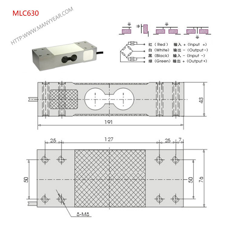 MLC630 配料秤称重传感器-深圳市瑞年科技有限公司