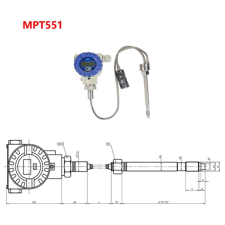 MPT551 数字式温度压力变送器-深圳市瑞年科技有限公司