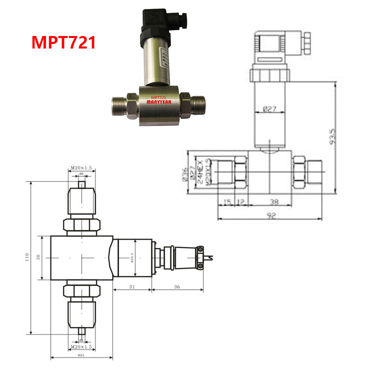 MPT721 差压传感器-深圳市瑞年科技有限公司